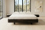 Łóżko lewitujące bukowe Visby LENA FLAT z szafkami / 120x200, palisander, 8146438