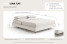 Łóżko lewitujące bukowe Visby LENA FLAT bez szafek / 140x200, palisander, 8146486