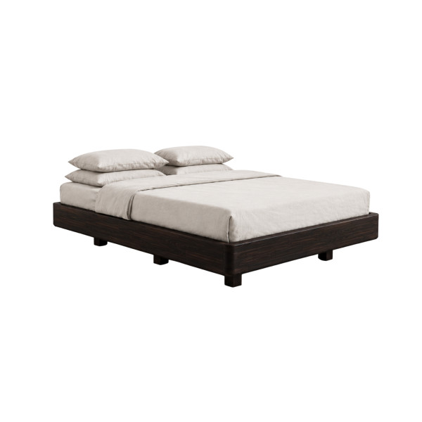 Łóżko lewitujące bukowe Visby LENA FLAT bez szafek / 200x200, palisander, 8146610