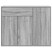 Komoda Szary Materiał drewnopochodny vidaXL, 8146807