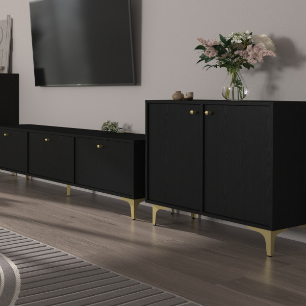 Komoda TORINO 84x94x41 cm Grafit, 8150438