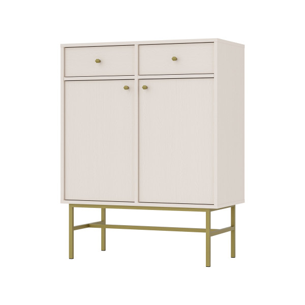 Komoda TORINO 84x108x41 cm Odcienie beżu, 8150509