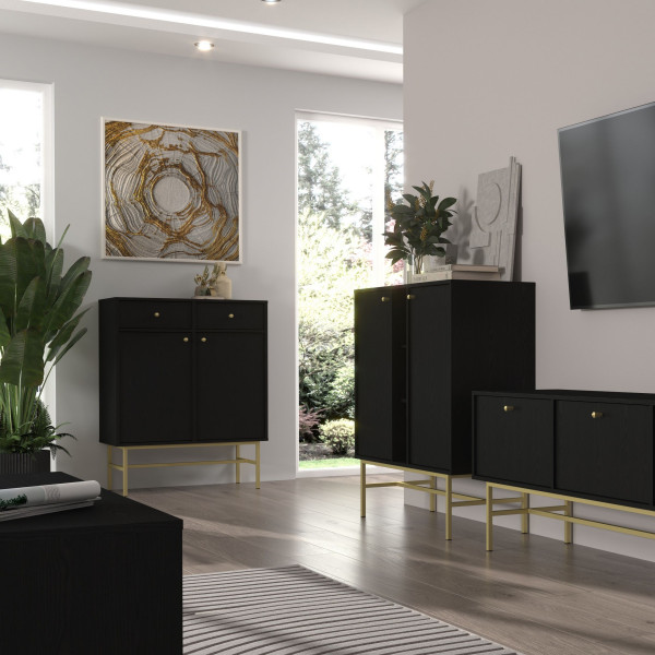 Komoda TORINO 84x108x41 cm Grafit, 8150592