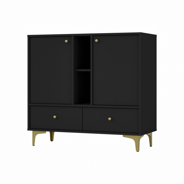 Komoda TORINO 100x94x41 cm Grafit, 8155257