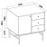 Komoda TORINO 84x86x41 cm Odcienie zieleni, 8155263