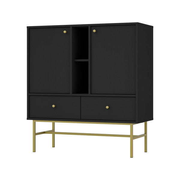 Komoda TORINO 100x108x41 cm Grafit, 8155278