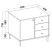 Komoda TORINO 84x74x41 cm Odcienie beżu, 8155299