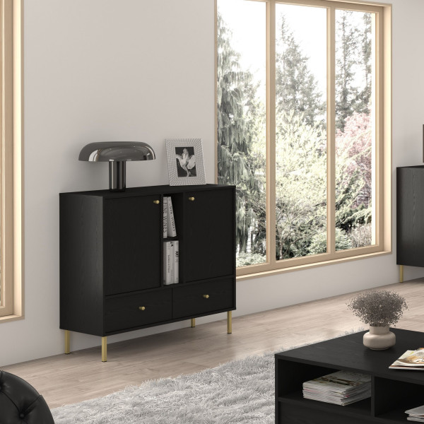 Komoda TORINO 100x95x41 cm Grafit, 8155303