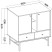 Komoda TORINO 100x108x41 cm Odcienie zieleni, 8155310