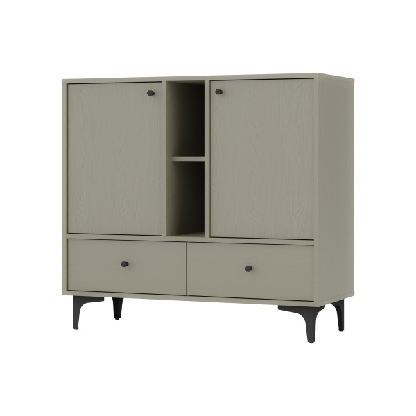 Komoda TORINO 100x94x41 cm Odcienie zieleni, 8155323
