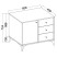 Komoda TORINO 84x72x41 cm Odcienie zieleni, 8155332