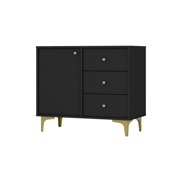 Komoda TORINO 84x72x41 cm Grafit, 8155339