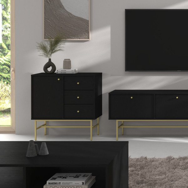 Komoda TORINO 84x86x41 cm Grafit, 8155346