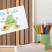 Tablica magnetyczna ozdobna w białej ramie, Ciepłe pasy 100x70 Wallfluent, 8156271