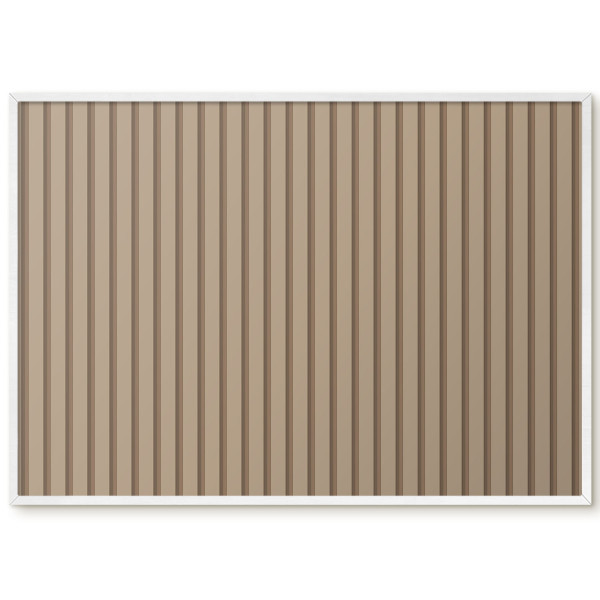Tablica magnetyczna ozdobna w białej ramie, pionowe paski 100x70, 8156595