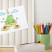 Ozdobna tablica na magnesy w białej ramie, Pionowe linie 100x70, 8157454