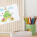 Ozdobna tablica na magnesy w białej ramie, Pionowe pasy 100x70, 8158413