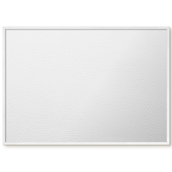 Dekoracyjna tablica magnetyczna w białej ramie, Biała tekstura 100x70, 8162271