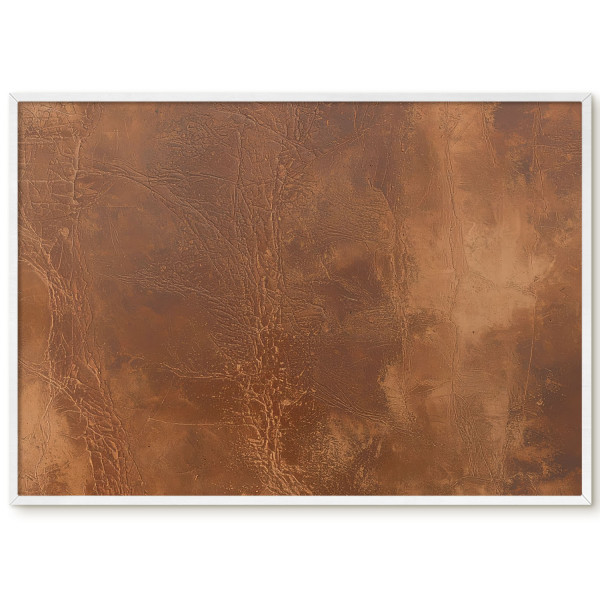Ozdobna tablica na magnesy w białej ramie, Brązowa tekstura 100x70, 8165379