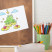 Ozdobna tablica na magnesy w białej ramie, Brązowa tekstura 100x70, 8165384