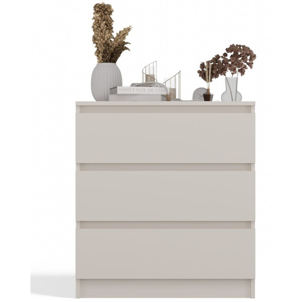 Komoda Malwa z trzema szufladami 70 cm kaszmir, 8175870