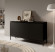 Komoda trzydrzwiowa Bemmi 150 cm czarna z czarnymi nogami - Selsey Design, 8176111