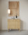 Komoda Nolie z trzema szufladami 90 cm Dąb Olejowany - Selsey design, 8176119