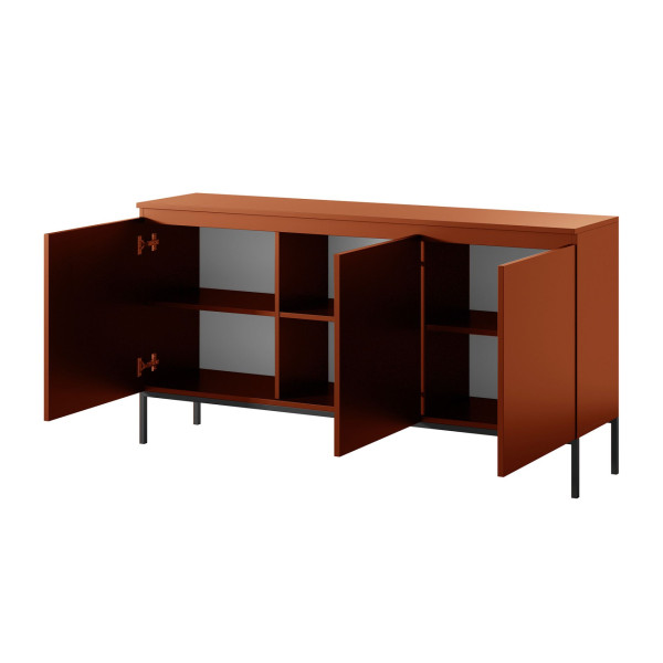 Komoda trzydrzwiowa Bemmi 150 cm Ceglasty, 8176157
