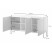 Komoda trzydrzwiowa Bemmi 150 cm Ciemnozielony, 8176250
