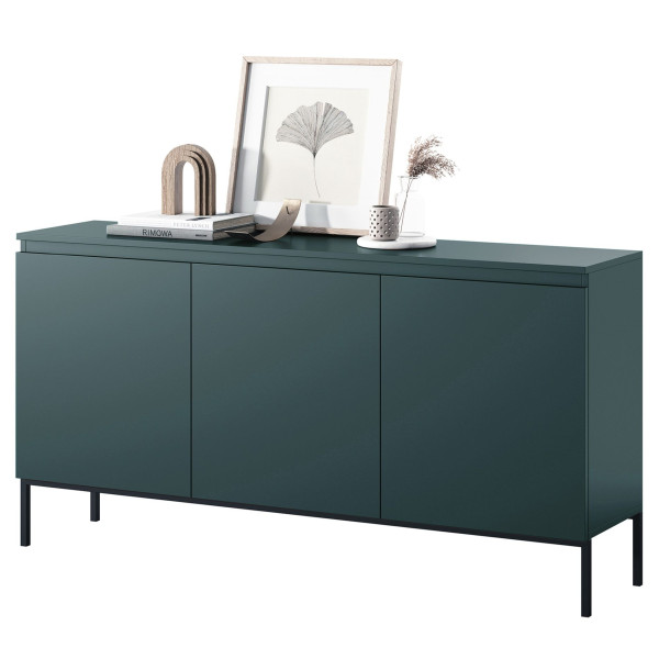 Komoda trzydrzwiowa Bemmi 150 cm Ciemnozielony, 8176252