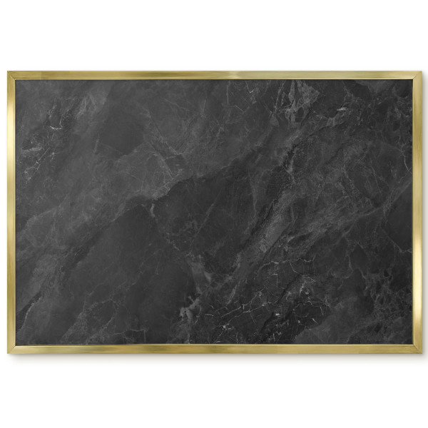 Ozdobna tablica magnetyczna w złotej ramie, Szara elegancja 60x40, 8211838
