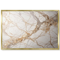 Produkt: Magnetyczna tablica ozdobna w złotej ramie, Marmur elegancja 60x40
