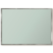 Produkt: Tablica magnetyczna do salonu w srebrnej ramie, 70x50 Wallfluent