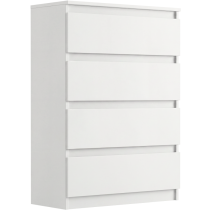 Komoda 70cm 4 szuflady szafka FRAMIRE R-4 biała