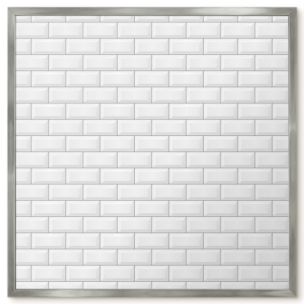 Dekoracyjna tablica magnetyczna w srebrnej ramie, 50x50 Wallfluent, 8227542