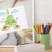 Magnetyczna tablica ozdobna w białej ramie, 100x70 Wallfluent, 8227764