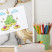 Magnetyczna tablica ozdobna w białej ramie, 60x40 Wallfluent, 8227813