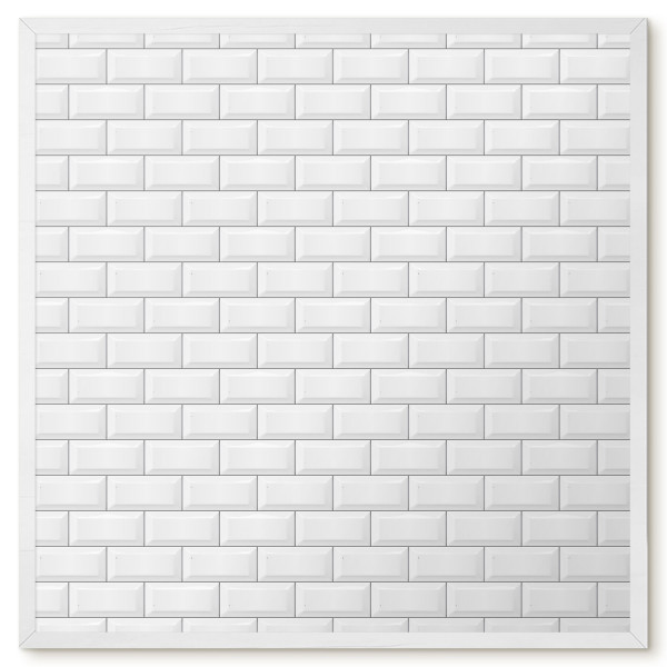 Dekoracyjna tablica magnetyczna w białej ramie, 50x50 Wallfluent, 8227829
