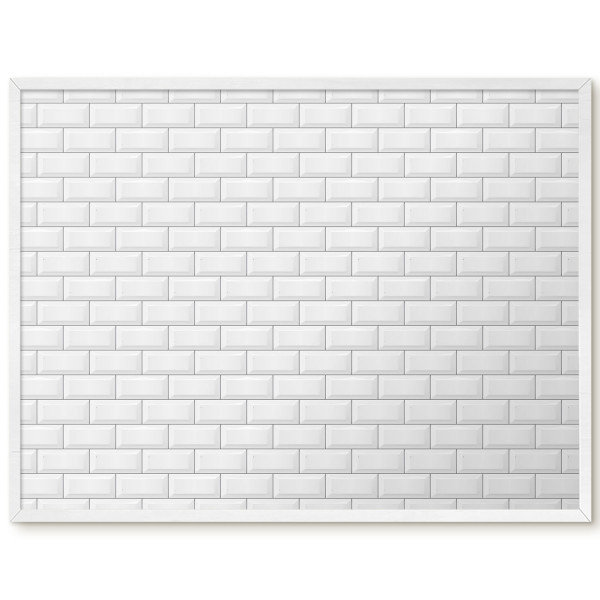 Dekoracyjna tablica magnetyczna w białej ramie, 80x60 Wallfluent, 8227836