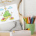 Magnetyczna tablica ozdobna w białej ramie, 50x50 Wallfluent, 8228044