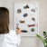 Magnetyczna tablica ozdobna w białej ramie, 70x50 Wallfluent, 8228047
