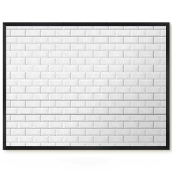 Dekoracyjna tablica magnetyczna w czarnej ramie, 80x60 Wallfluent, 8228242