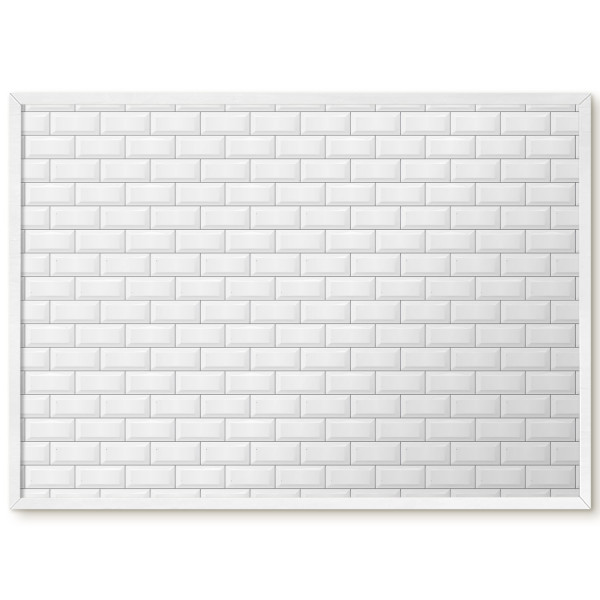 Dekoracyjna tablica magnetyczna w białej ramie, 70x50 Wallfluent, 8228277
