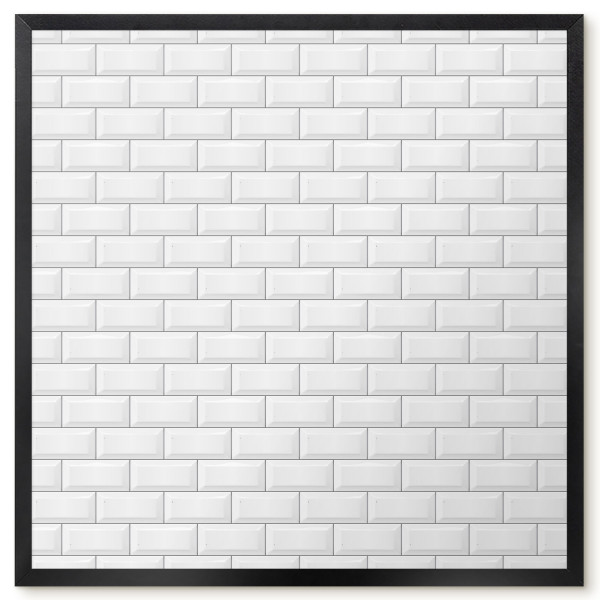 Dekoracyjna tablica magnetyczna w czarnej ramie, 50x50 Wallfluent, 8228389