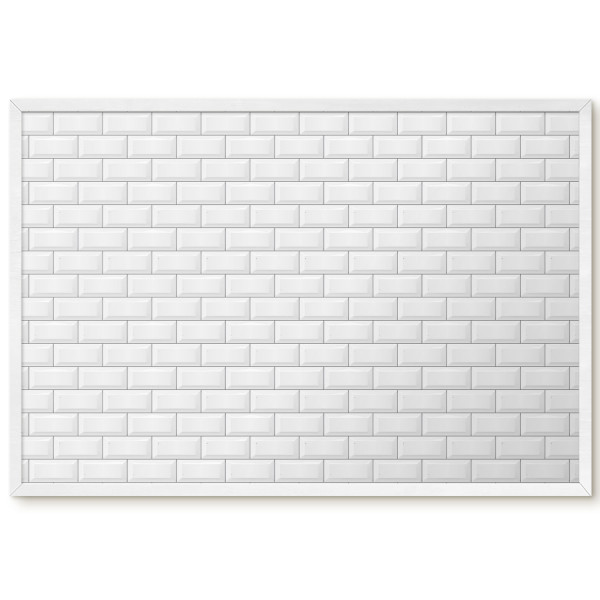 Dekoracyjna tablica magnetyczna w białej ramie, 60x40 Wallfluent, 8228459