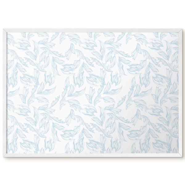 Tablica magnetyczna z nadrukiem w białej ramie, 70x50 Wallfluent, 8238306