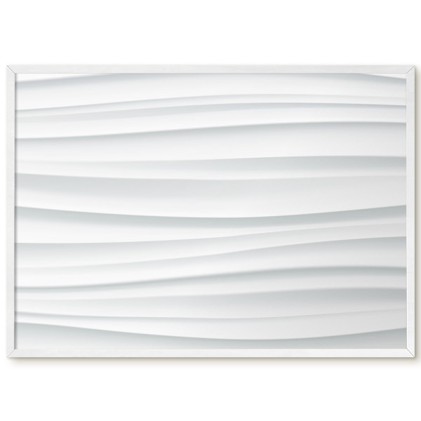 Tablica magnetyczna z nadrukiem w białej ramie, 70x50 Wallfluent, 8238404