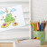 Tablica magnetyczna z nadrukiem w białej ramie, 70x50 Wallfluent, 8238409