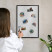 Tablica magnetyczna ozdobna w czarnej ramie, 60x40 Wallfluent, 8238629