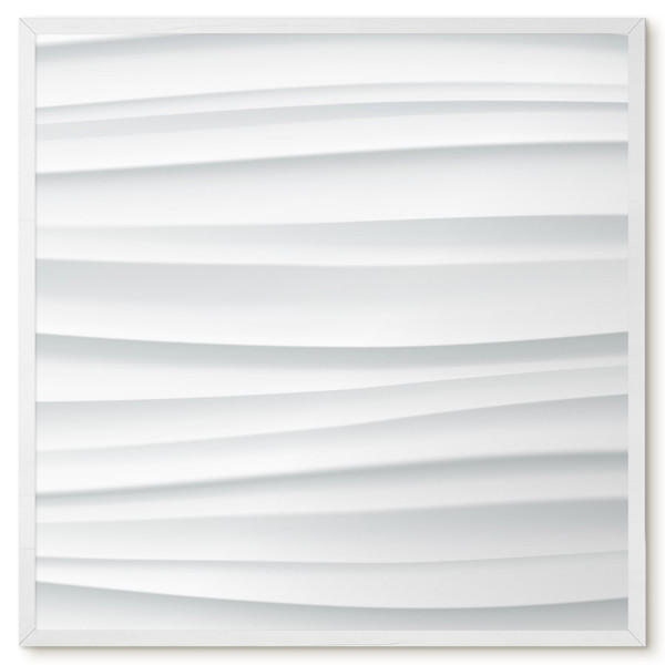 Tablica magnetyczna z nadrukiem w białej ramie, 50x50 Wallfluent, 8238656